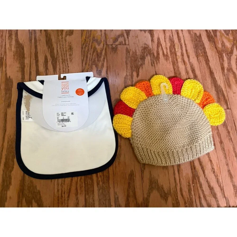 First Thanksgiving Hat & Bib NEW